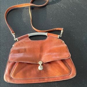 VTG Brown Leather Handbag